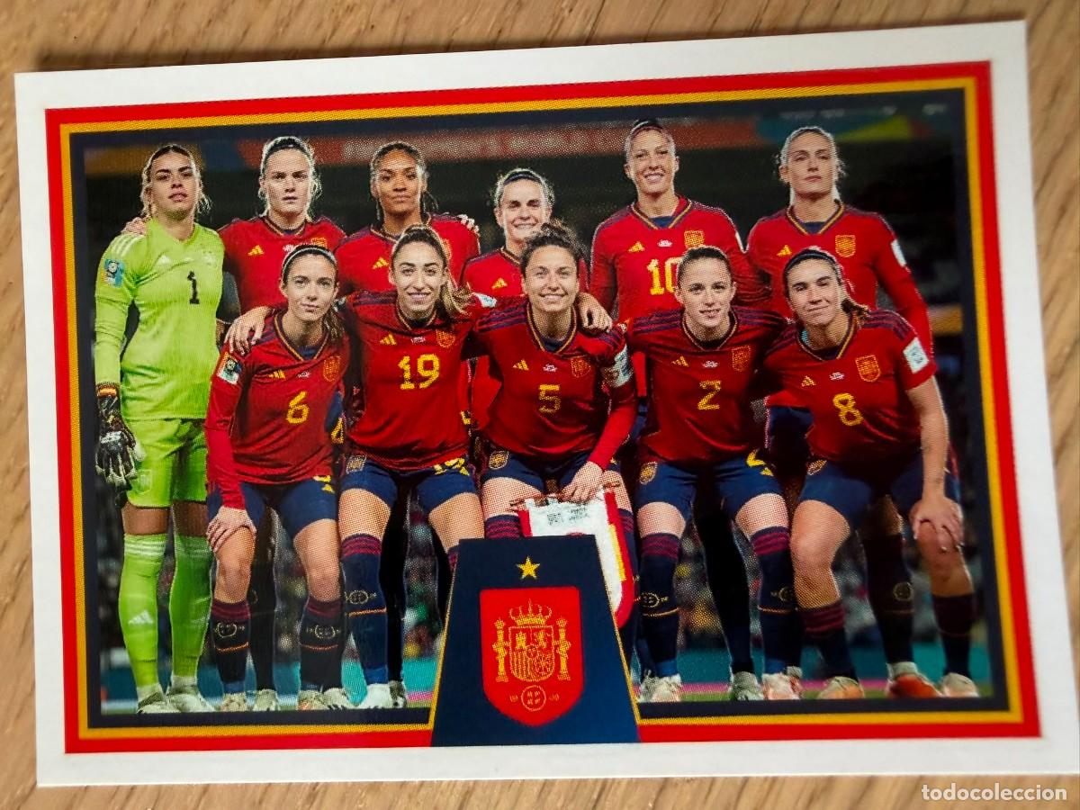 Cromos de f&uacute;tbol: 38 ALINEACION FEMENINA VAMOS SELECCION CARREFOUR ESPA&Ntilde;A EURO 2024 24 SIN PEGAR PANINI EUROCOPA
