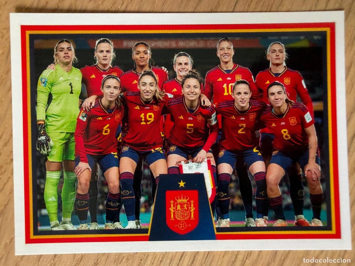 Cromos de f&uacute;tbol: 38 ALINEACION FEMENINA VAMOS SELECCION CARREFOUR ESPA&Ntilde;A EURO 2024 24 SIN PEGAR PANINI EUROCOPA