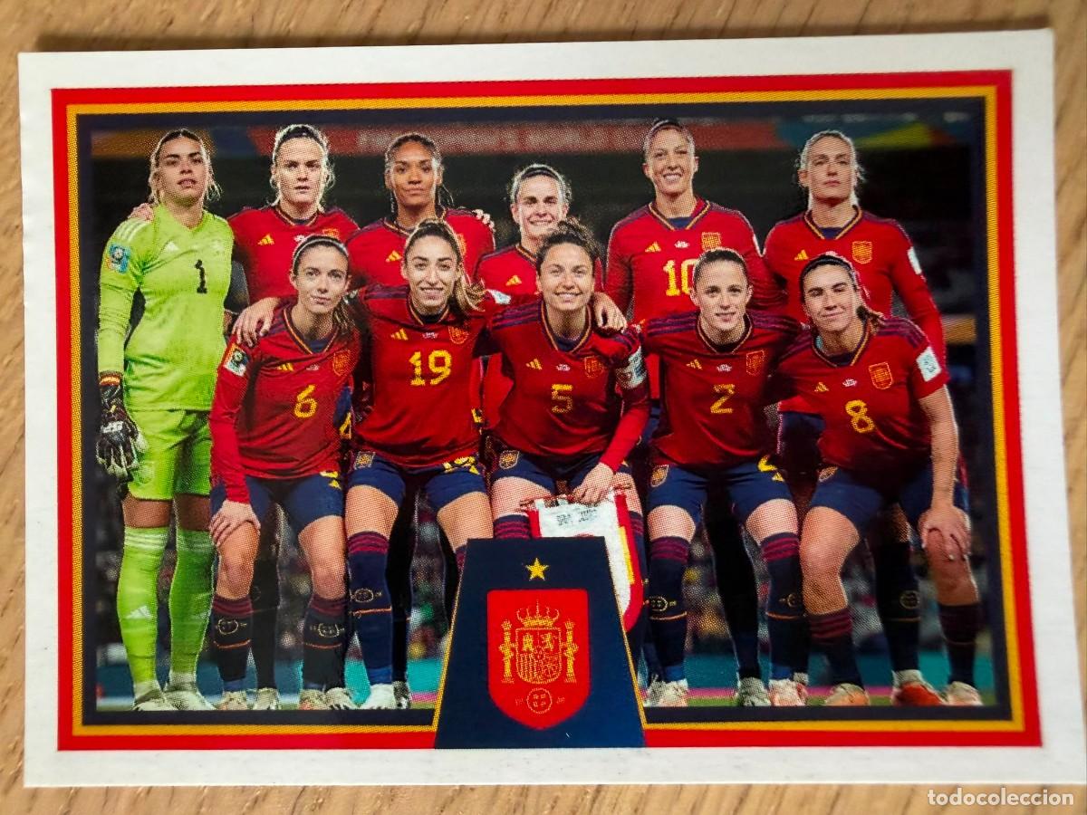 Cromos de f&uacute;tbol: 38 ALINEACION FEMENINA VAMOS SELECCION CARREFOUR ESPA&Ntilde;A EURO 2024 24 SIN PEGAR PANINI EUROCOPA