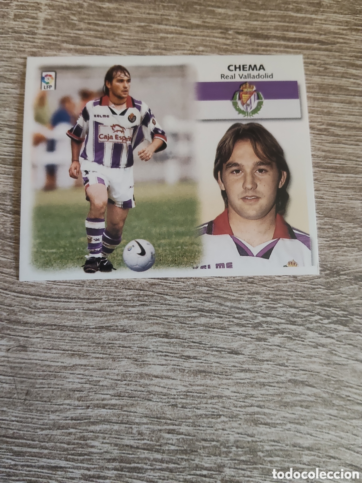 Cromos de f&uacute;tbol: Chema Real Valladolid liga 1999 2000 99 00 ediciones este