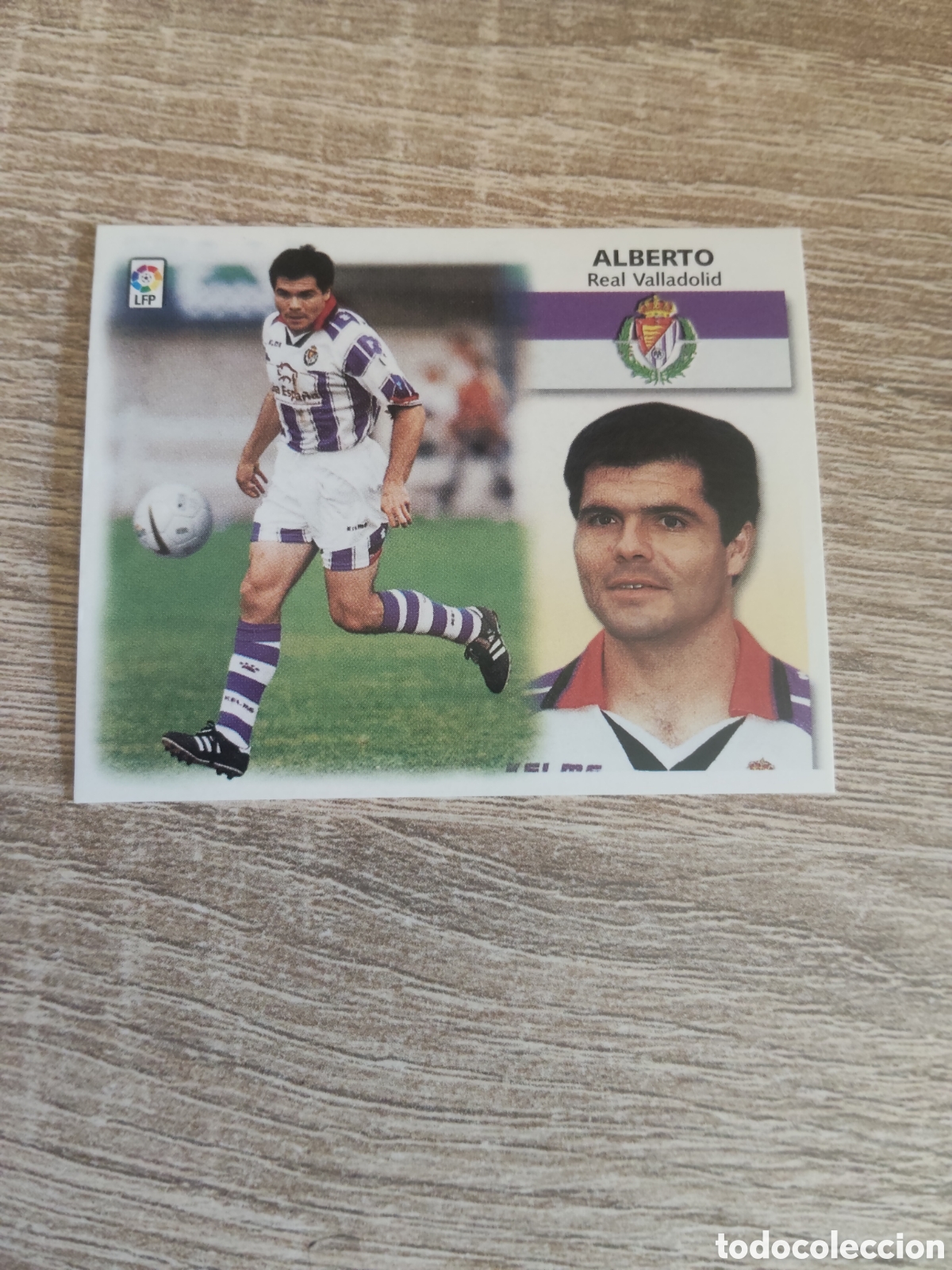 Fu&szlig;ball-Sticker: Alberto Real Valladolid liga 1999 2000 99 00 ediciones este