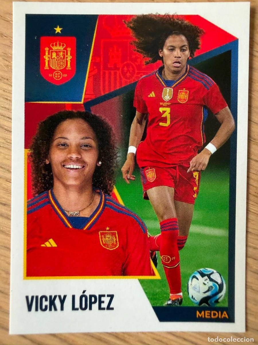 Cromos de f&uacute;tbol: 57 VICKY LOPEZ VAMOS SELECCION CARREFOUR ESPA&Ntilde;A EURO 2024 24 SIN PEGAR PANINI EUROCOPA STICKER