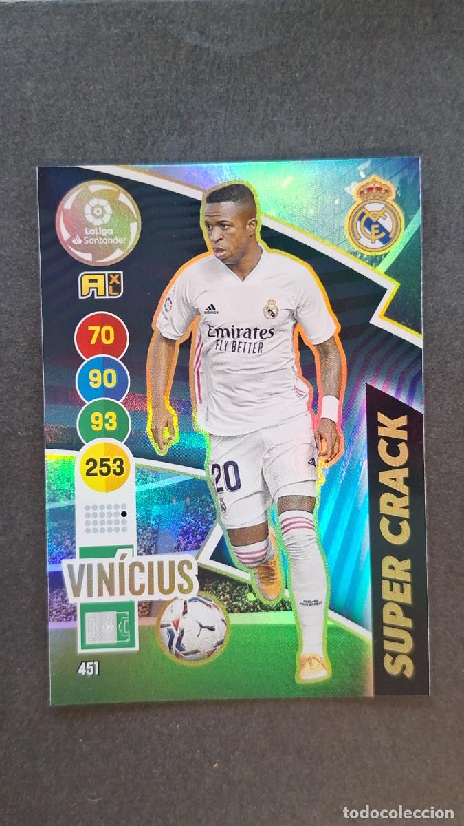 Cromos de f&uacute;tbol: L1 VINICIUS REAL MADRID 451 SUPER CRACK PANINI ADRENALYN XL 2020 2021 20 21