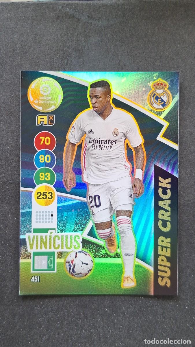 Cromos de f&uacute;tbol: L1 VINICIUS REAL MADRID 451 SUPER CRACK PANINI ADRENALYN XL 2020 2021 20 21