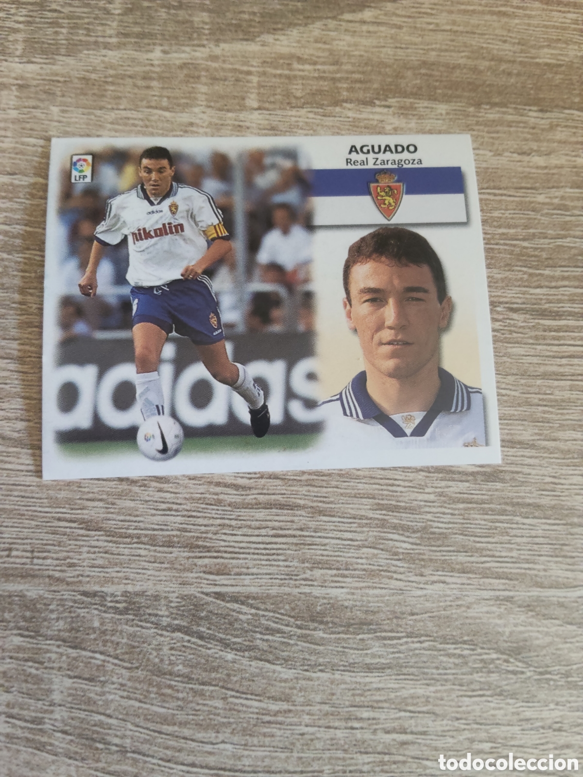 Cromos de f&uacute;tbol: Aguado Real Zaragoza liga 1999 2000 99 00 ediciones este