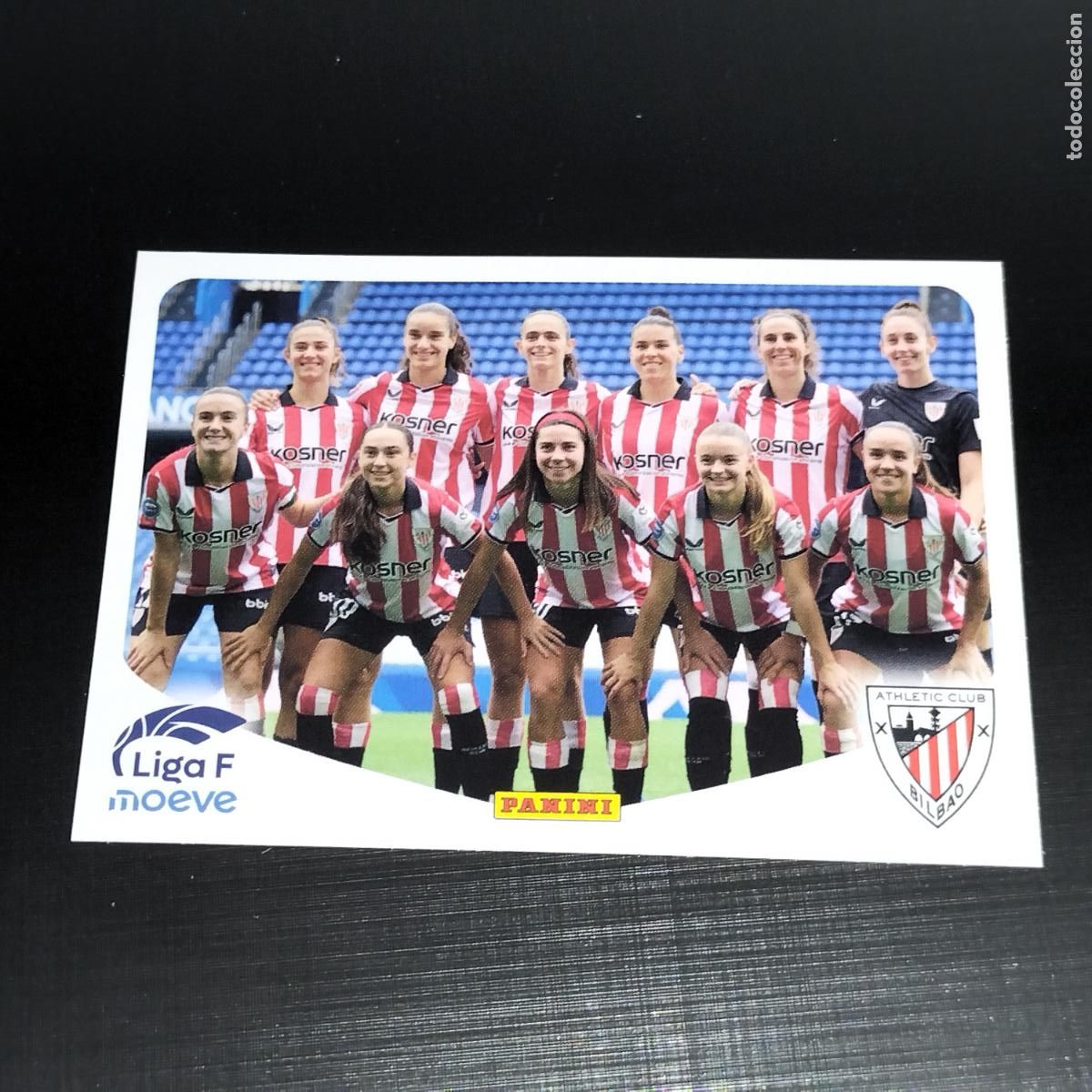 Figurine di Calcio: 23 ALINEACION EQUIPO ATHLETIC BILBAO CROMOS LIGA F MOEVE FEMENINA PANINI 2025 2026 25 26