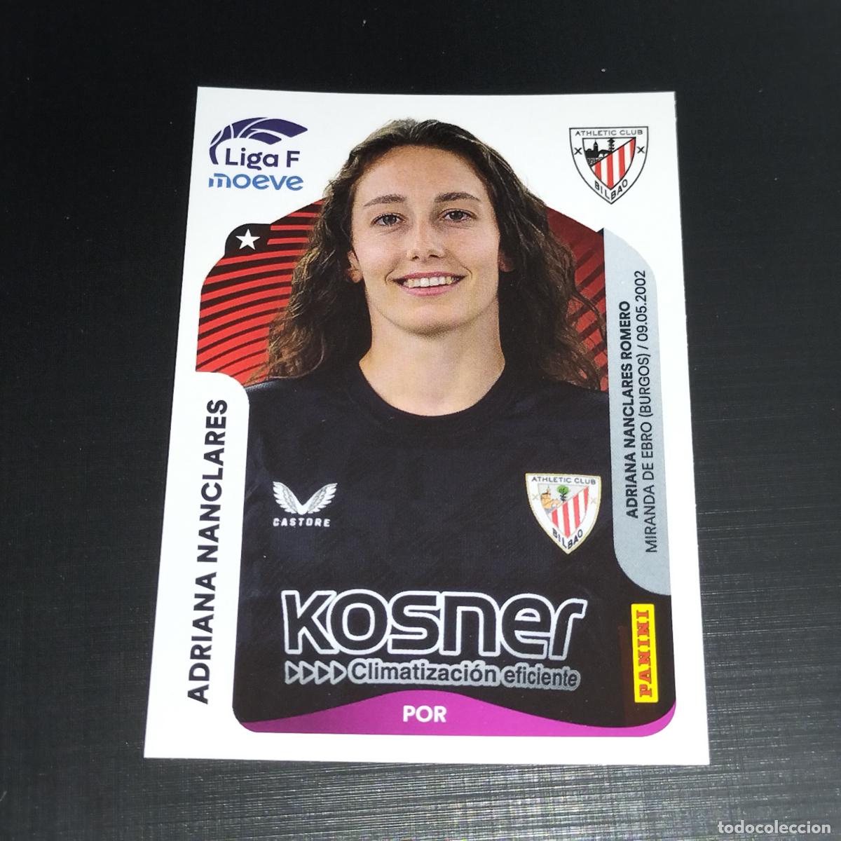 Figurine di Calcio: 24 ADRIANA NANCLARES ATHLETIC BILBAO CROMOS LIGA F MOEVE FEMENINA PANINI 2025 2026 25 26