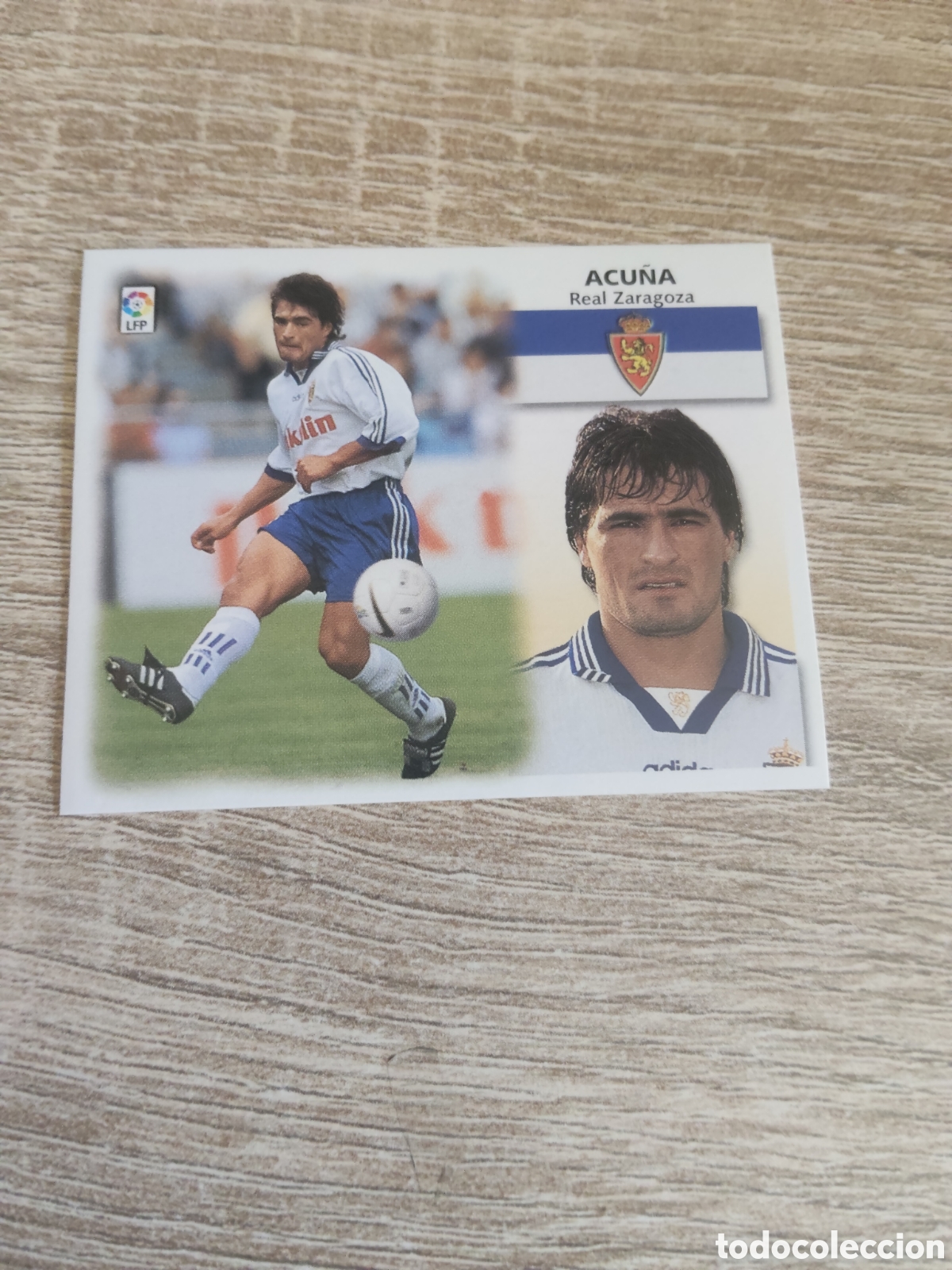 Cartes &agrave; collectionner de Football: Acu&ntilde;a Real Zaragoza liga 1999 2000 99 00 ediciones este