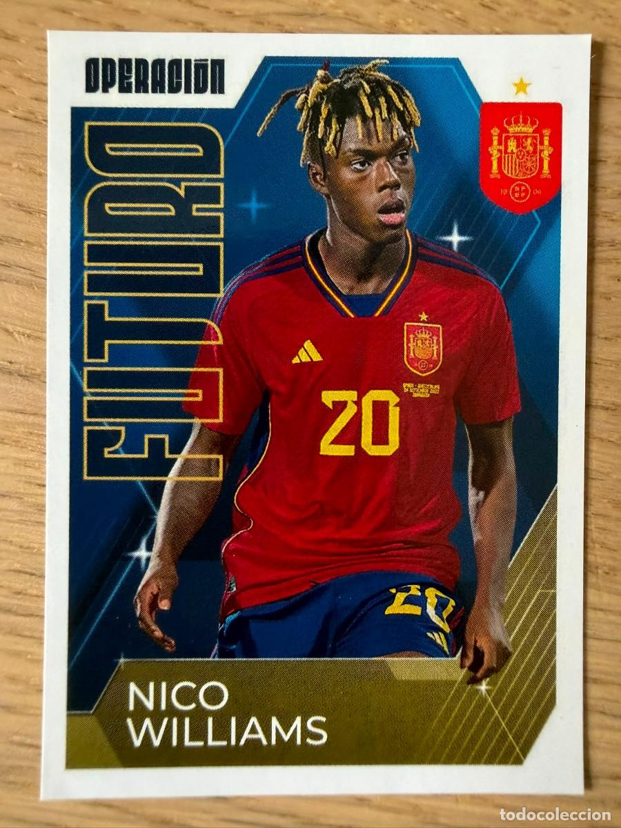 Cromos de f&uacute;tbol: 70 NICO WILLIAMS FUTURO VAMOS SELECCION CARREFOUR ESPA&Ntilde;A EURO 2024 24 SIN PEGAR PANINI EUROCOPA