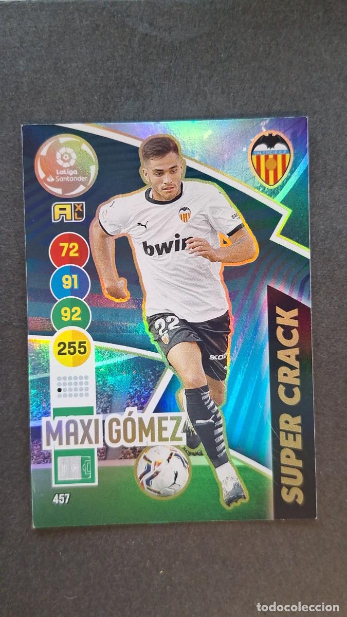 Cromos de f&uacute;tbol: L1 MAXI GOMEZ VALENCIA C. F. 457 SUPER CRACK PANINI ADRENALYN XL 2020 2021 20 21