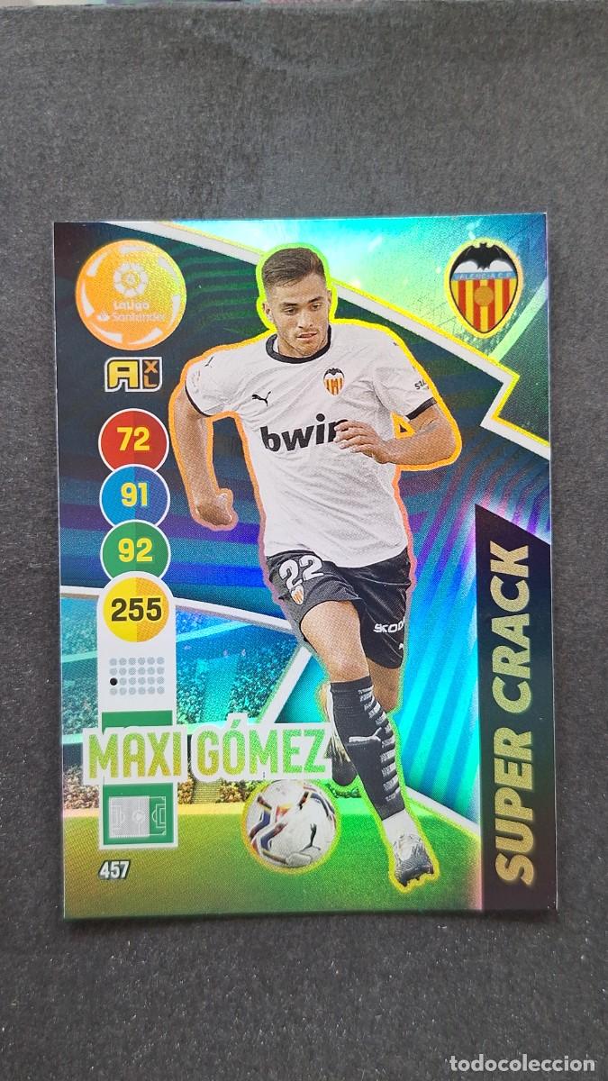 Cromos de f&uacute;tbol: L1 MAXI GOMEZ VALENCIA C. F. 457 SUPER CRACK PANINI ADRENALYN XL 2020 2021 20 21