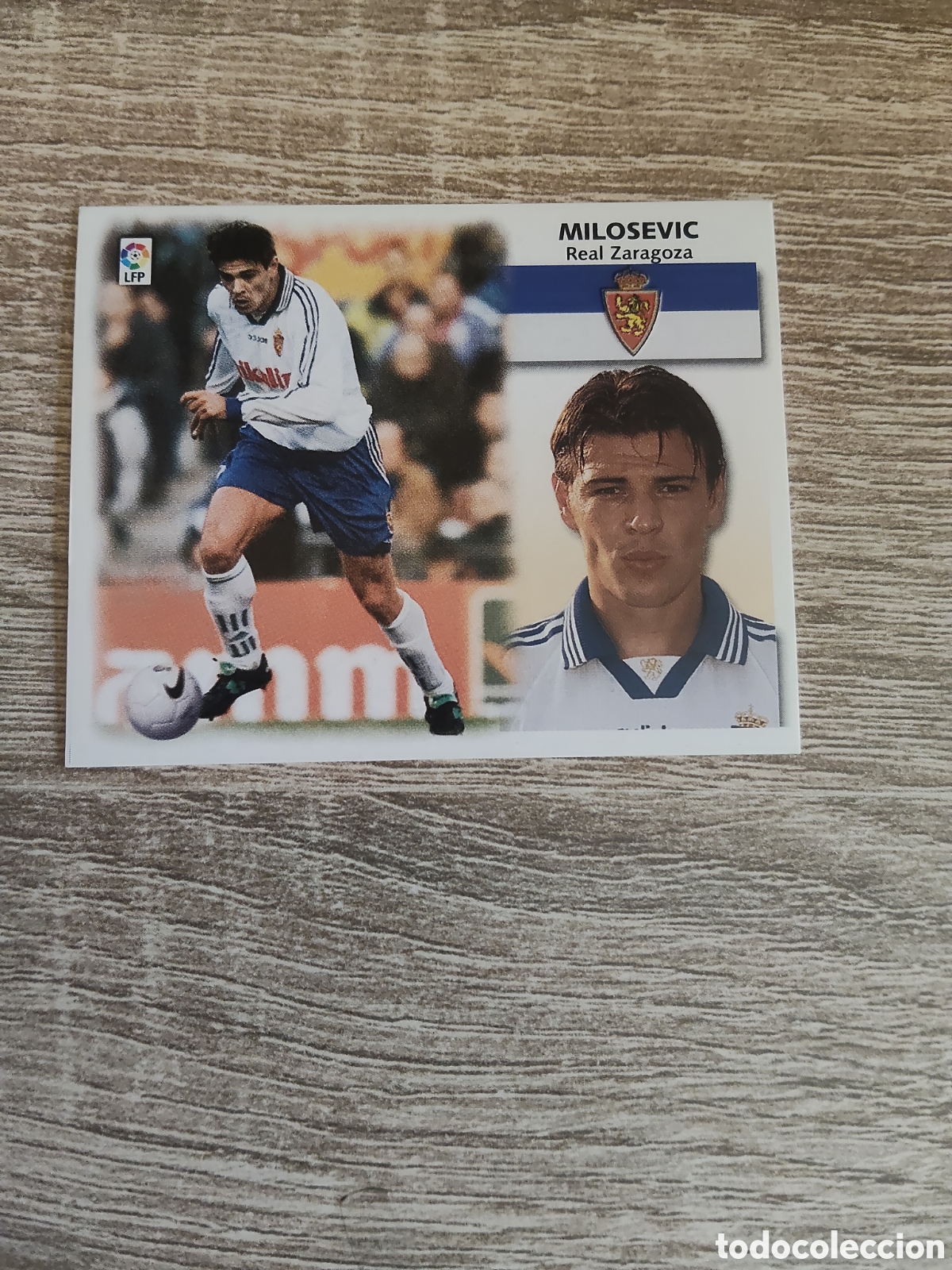 Cromos de f&uacute;tbol: Milosevic Real Zaragoza liga 1999 2000 99 00 ediciones este