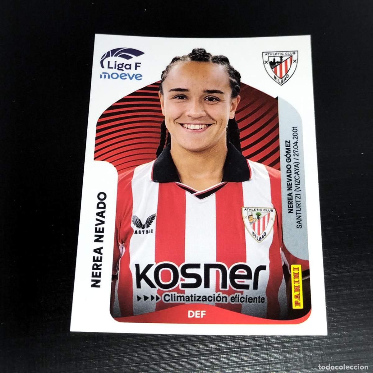 Cromos de f&uacute;tbol: 30 NEREA NEVADO ATHLETIC BILBAO CROMOS LIGA F MOEVE FEMENINA PANINI 2025 2026 25 26