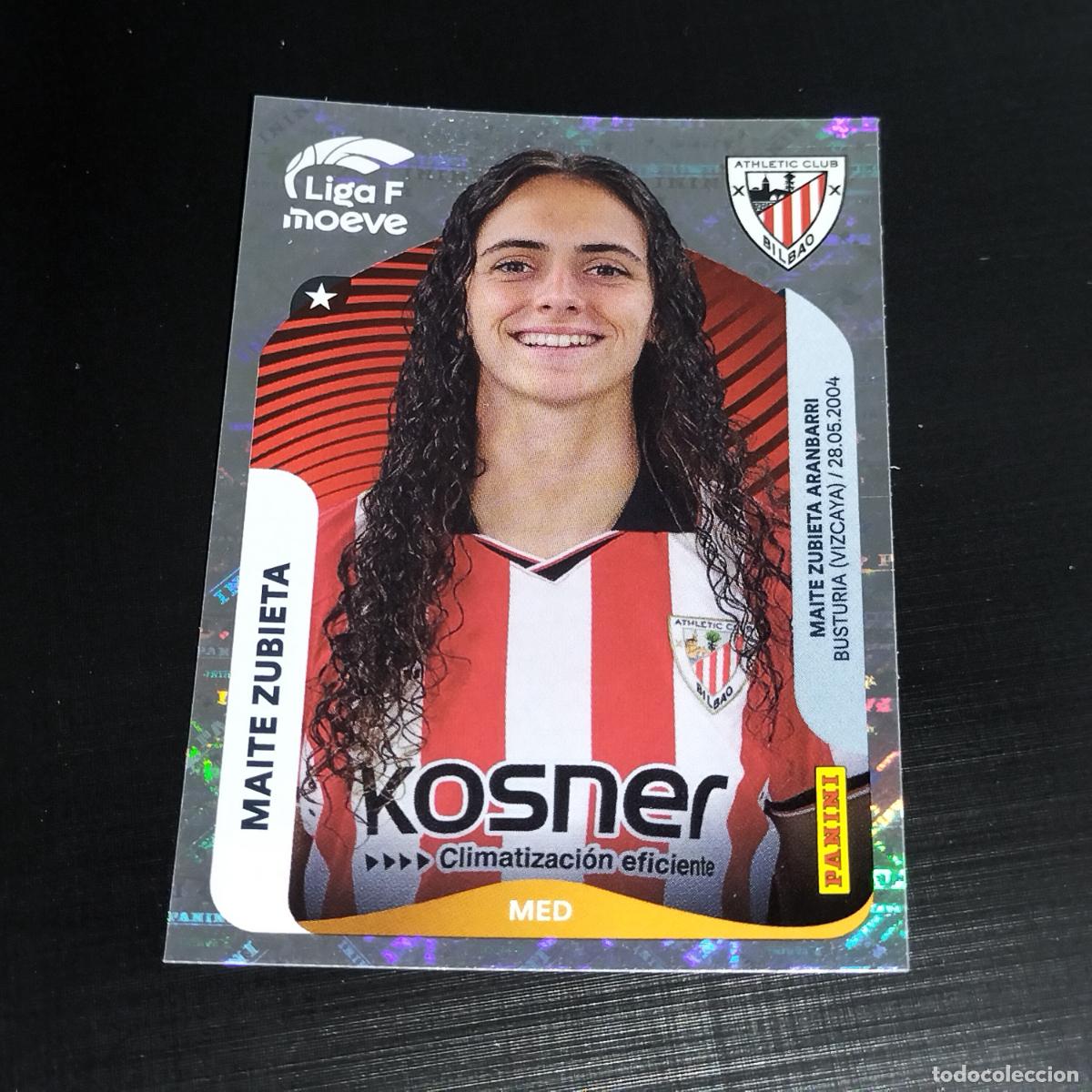Cromos de f&uacute;tbol: 34 MAITE ZUBIETA ATHLETIC BILBAO CROMOS LIGA F MOEVE FEMENINA PANINI 2025 2026 25 26