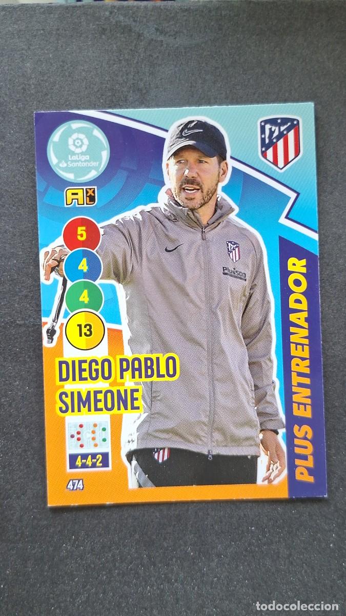 Cromos de f&uacute;tbol: L1 DIEGO PABLO SIMEONE ATLETICO DE MADRID PLUS ENTRENADOR 474 PANINI ADRENALYN XL 2020 2021 20 21