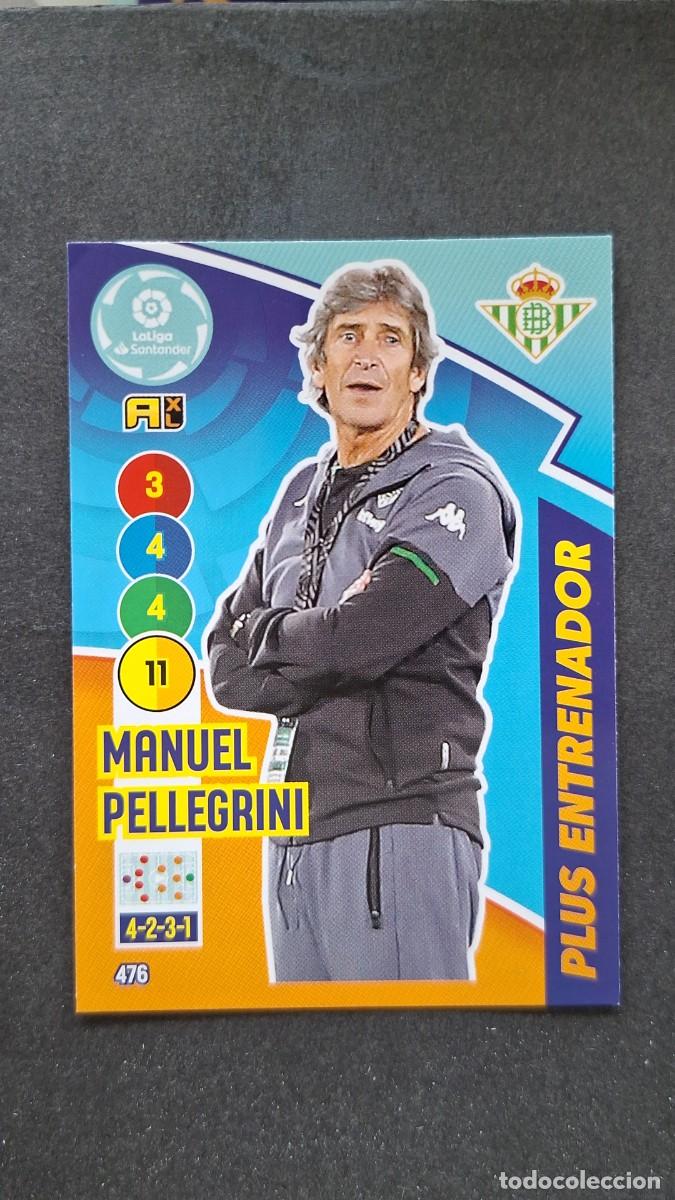 Cromos de f&uacute;tbol: L1 MANUEL PELLEGRINI REAL BETIS PLUS ENTRENADOR 476 PANINI ADRENALYN XL 2020 2021 20 21