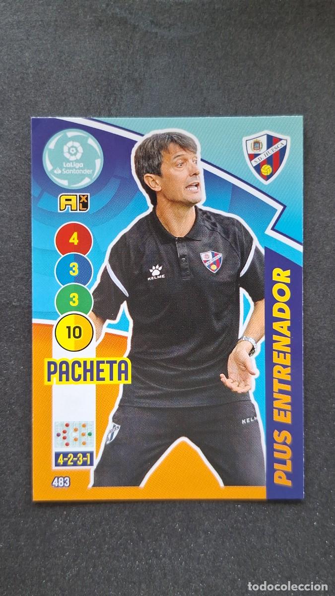 Figurine di Calcio: L1 PACHETA S. D. HUESCA PLUS ENTRENADOR 483 PANINI ADRENALYN XL 2020 2021 20 21