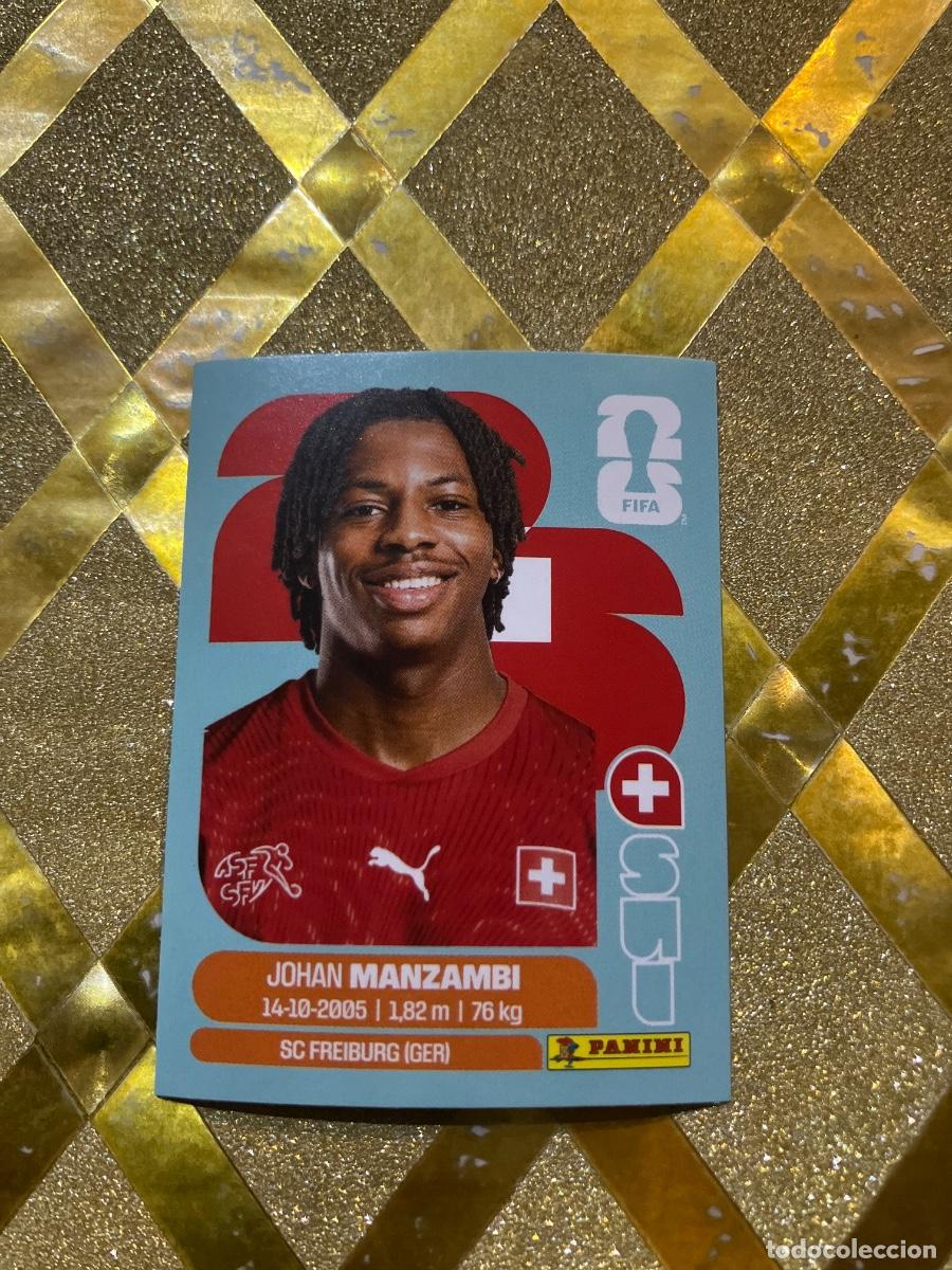 Figurine di Calcio: CROMO DE F&Uacute;TBOL SUI 15 JOHAN MANZAMBI SUIZA MUNDIAL 2026 MEXICO-EEUU-CANADA PANINI !