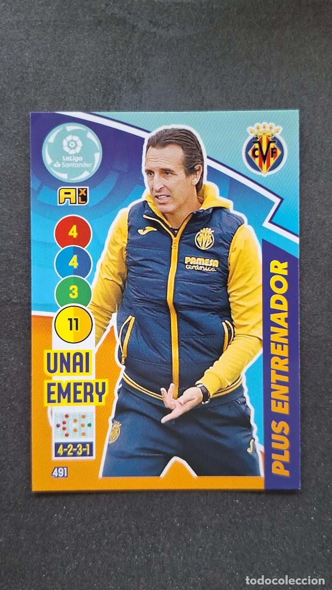 Cromos de f&uacute;tbol: L1 UNAY EMERY VILLARREAL C. F. PLUS ENTRENADOR 491 PANINI ADRENALYN XL 2020 2021 20 21