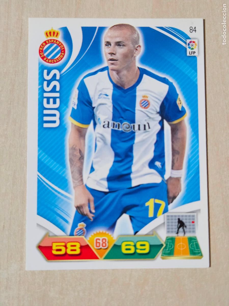 Cromos de f&uacute;tbol: FICHA N&ordm; 84 WEISS - ADRENALYN 11 12 - PANINI 2011 -12 - CROMO - ESPANYOL