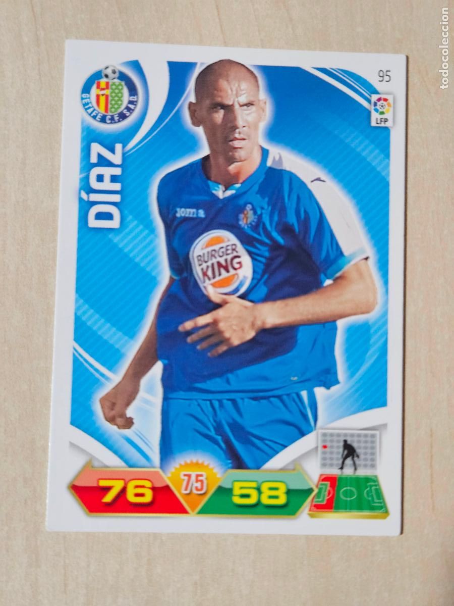 Cromos de f&uacute;tbol: FICHA N&ordm; 95 DIAZ - ADRENALYN 11 12 - PANINI 2011 -12 - CROMO - GETAFE