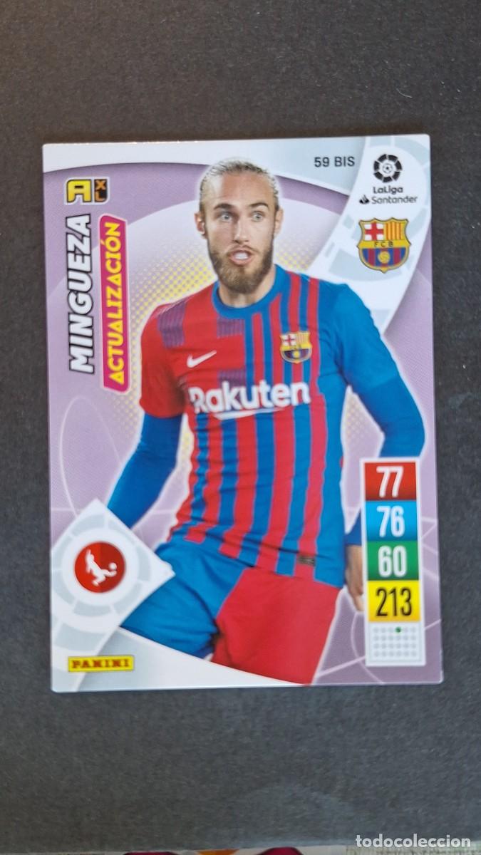 Cromos de f&uacute;tbol: L1 MINGUEZA F. C. BARCELONA 59 BIS ACTUALIZACION PANINI ADRENALYN XL 2021 2022 21 22