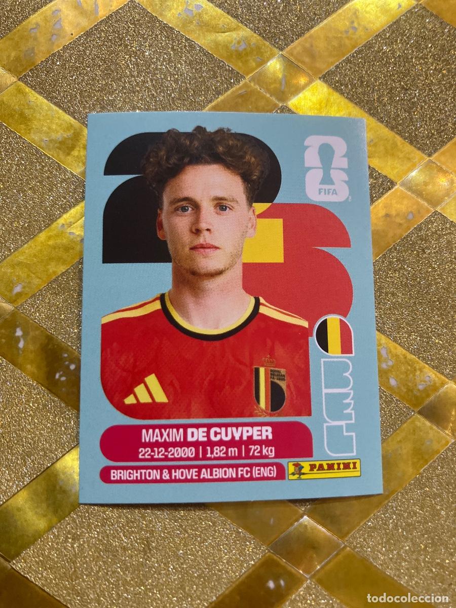 Cromos de f&uacute;tbol: CROMO DE F&Uacute;TBOL NUMERO BEL 7 MAXIM DE CUYPER BELGICA MUNDIAL 2026 MEXICO-EEUU-CANADA PANINI !