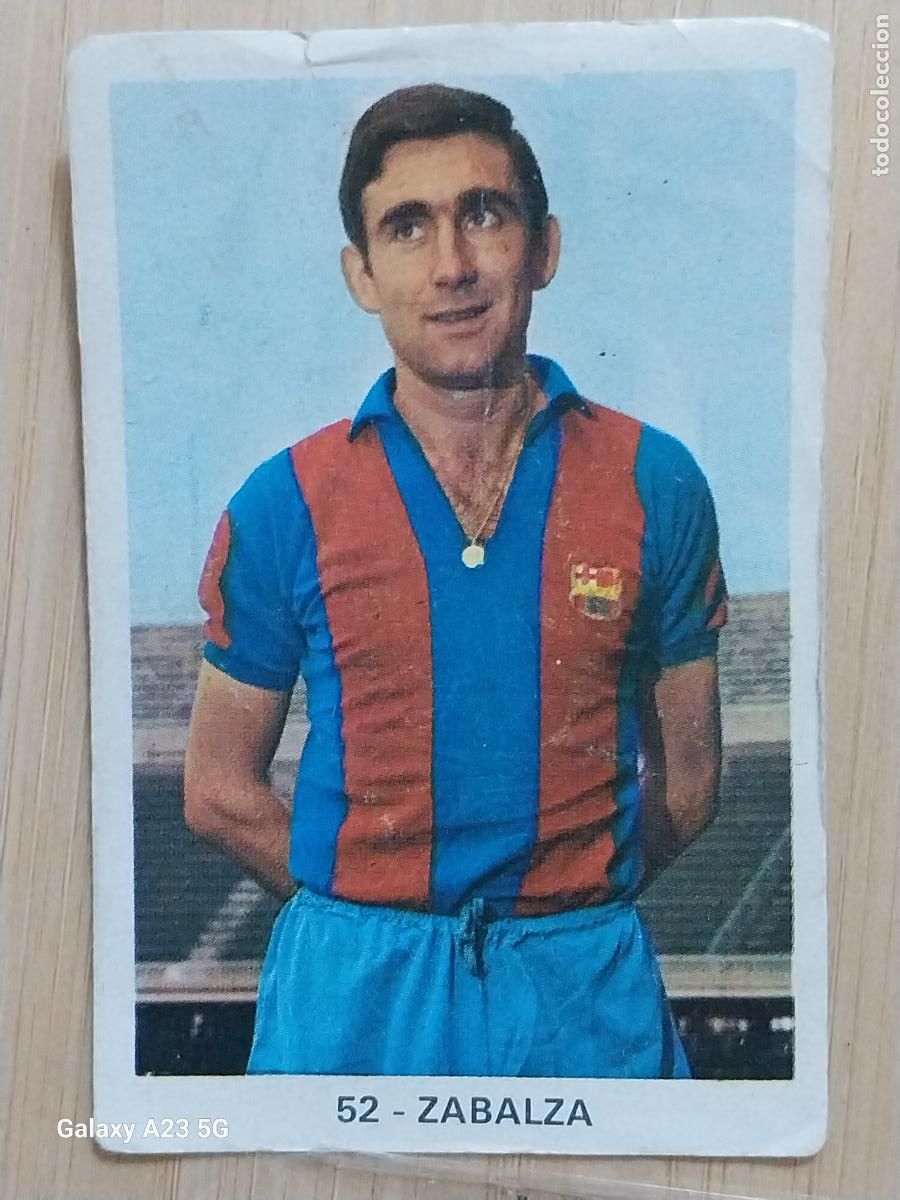 Cromos de f&uacute;tbol: ZABALZA FC BARCELONA ED RUIZ ROMERO 1970 70 71 CROMO 52 SIN PEGAR NUNCA