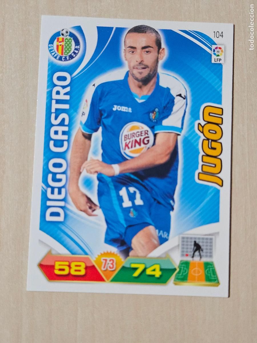 Cromos de f&uacute;tbol: FICHA N&ordm; 104 DIEGO CASTRO - ADRENALYN 11 12 - PANINI 2011 -12 - CROMO - GETAFE