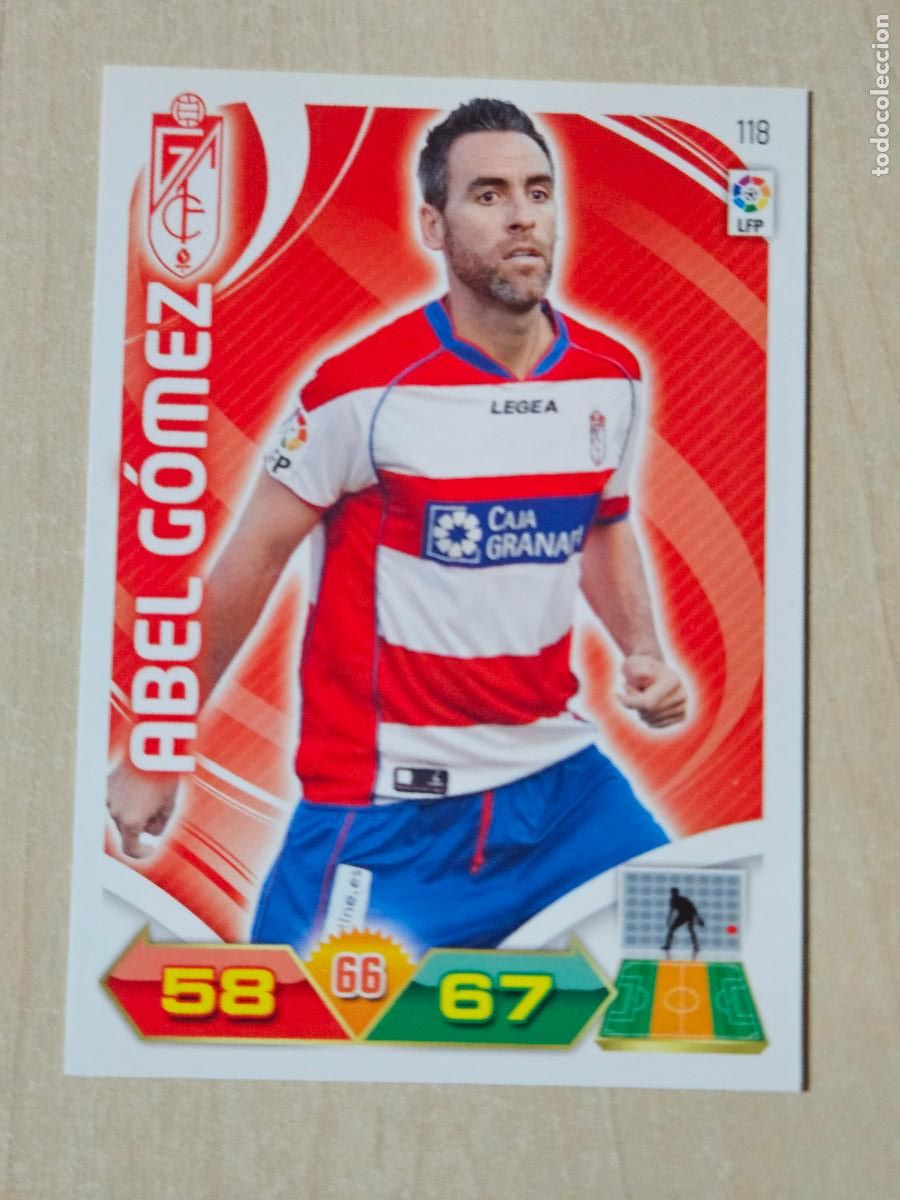 Football Stickers: FICHA N&ordm; 118 ABEL GOMEZ - ADRENALYN 11 12 - PANINI 2011 -12 - CROMO - GRANADA