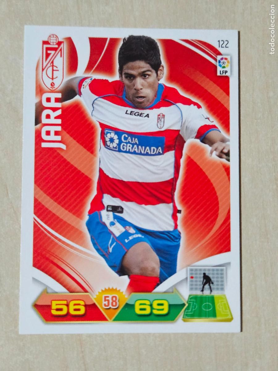 Football Stickers: FICHA N&ordm; 122 JARA - ADRENALYN 11 12 - PANINI 2011 -12 - CROMO - GRANADA