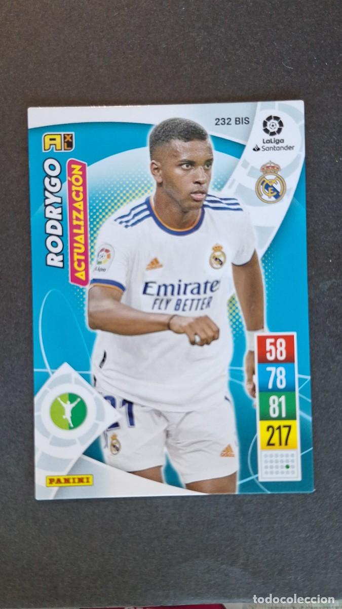 Cromos de Futebol: L1 RODRYGO REAL MADRID 232 BIS ACTUALIZACION PANINI ADRENALYN XL 2021 2022 21 22