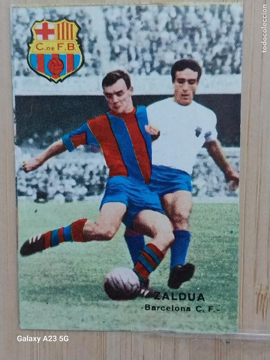 Cromos de Futebol: ZALDUA BARCELONA ED FHER 1967 67 68 CROMO ORIGINAL SIN PEGAR NUNCA