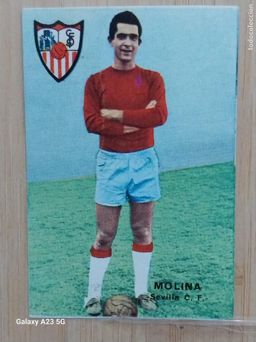 Cromos de Futebol: MOLINA SEVILLA ED FHER 1967 67 68 CROMO ORIGINAL SIN PEGAR NUNCA
