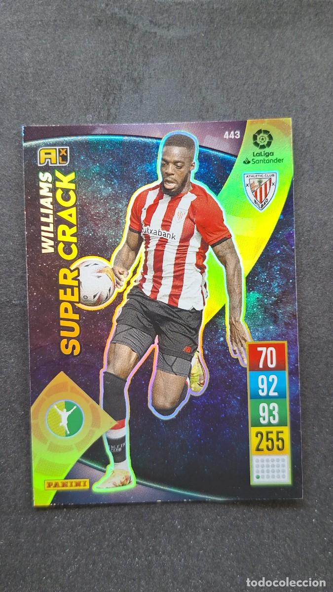 Cromos de f&uacute;tbol: L1 WILLIAMS ATHLETIC CLUB DE BILBAO 443 SUPER CRACK PANINI ADRENALYN XL 2021 2022 21 22