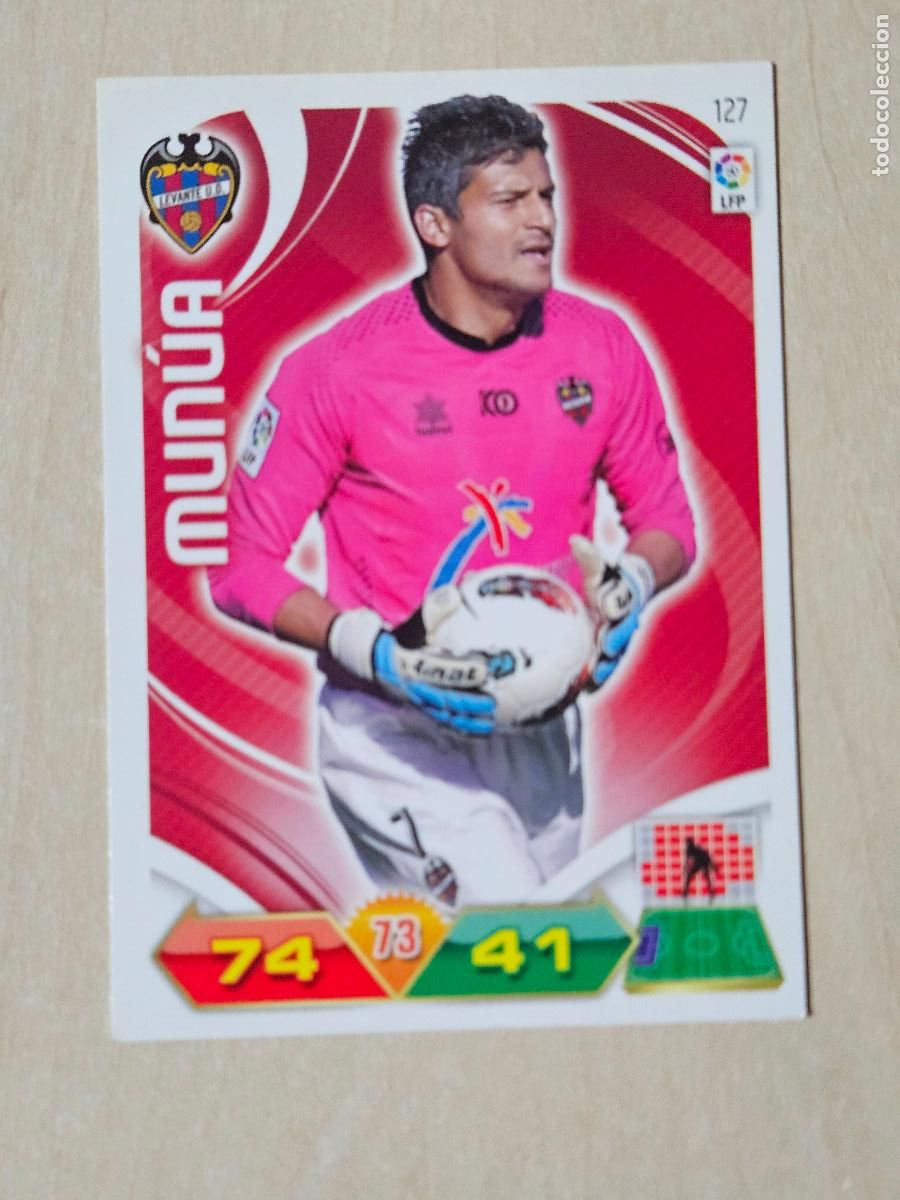 Cromos de f&uacute;tbol: FICHA N&ordm; 127 MUNUA - ADRENALYN 11 12 - PANINI 2011 -12 - CROMO - LEVANTE