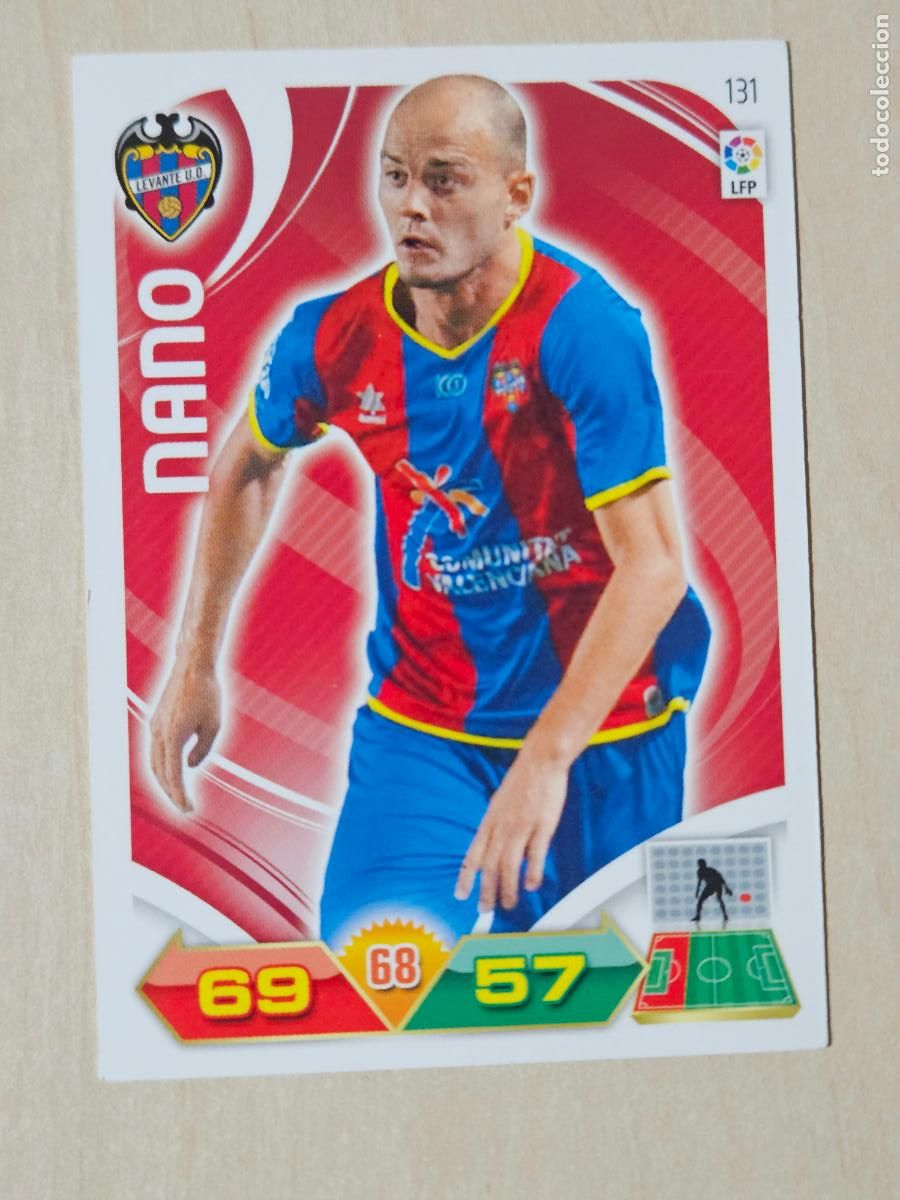 Figurine di Calcio: FICHA N&ordm; 131 NANO - ADRENALYN 11 12 - PANINI 2011 -12 - CROMO - LEVANTE