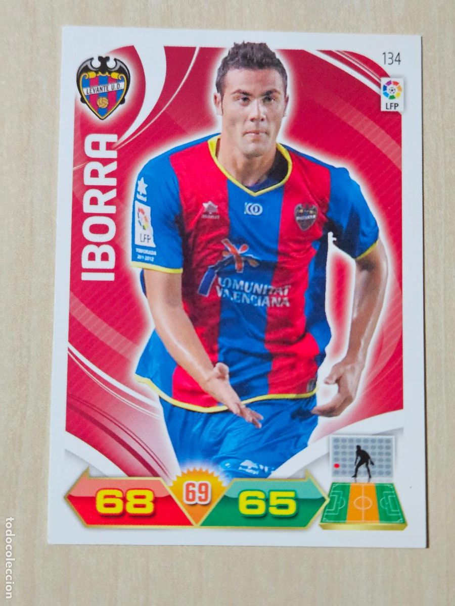 Cromos de f&uacute;tbol: FICHA N&ordm; 134 IBORRA - ADRENALYN 11 12 - PANINI 2011 -12 - CROMO - LEVANTE
