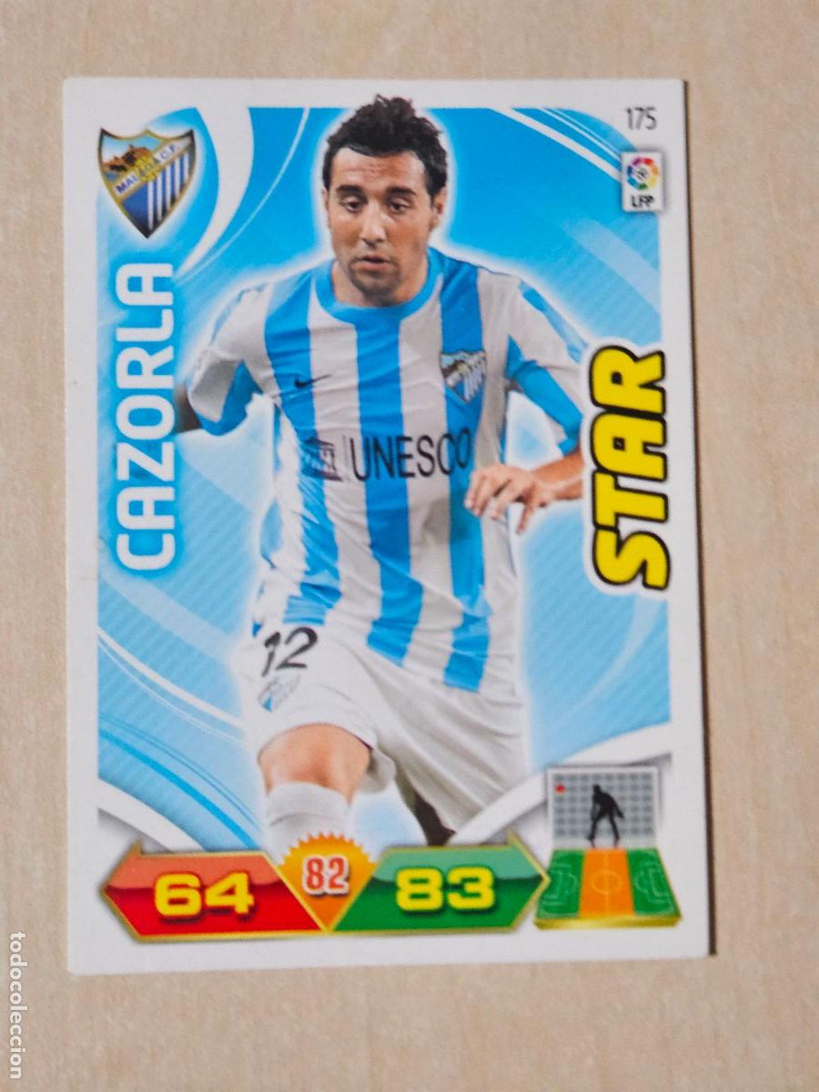 Cromos de f&uacute;tbol: FICHA N&ordm; 175 CAZORLA - ADRENALYN 11 12 - PANINI 2011 -12 - CROMO - MALAGA