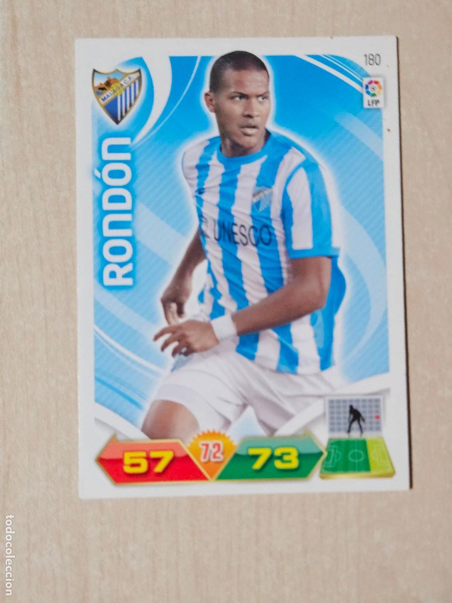 Cromos de f&uacute;tbol: FICHA N&ordm; 180 RONDON - ADRENALYN 11 12 - PANINI 2011 -12 - CROMO - MALAGA