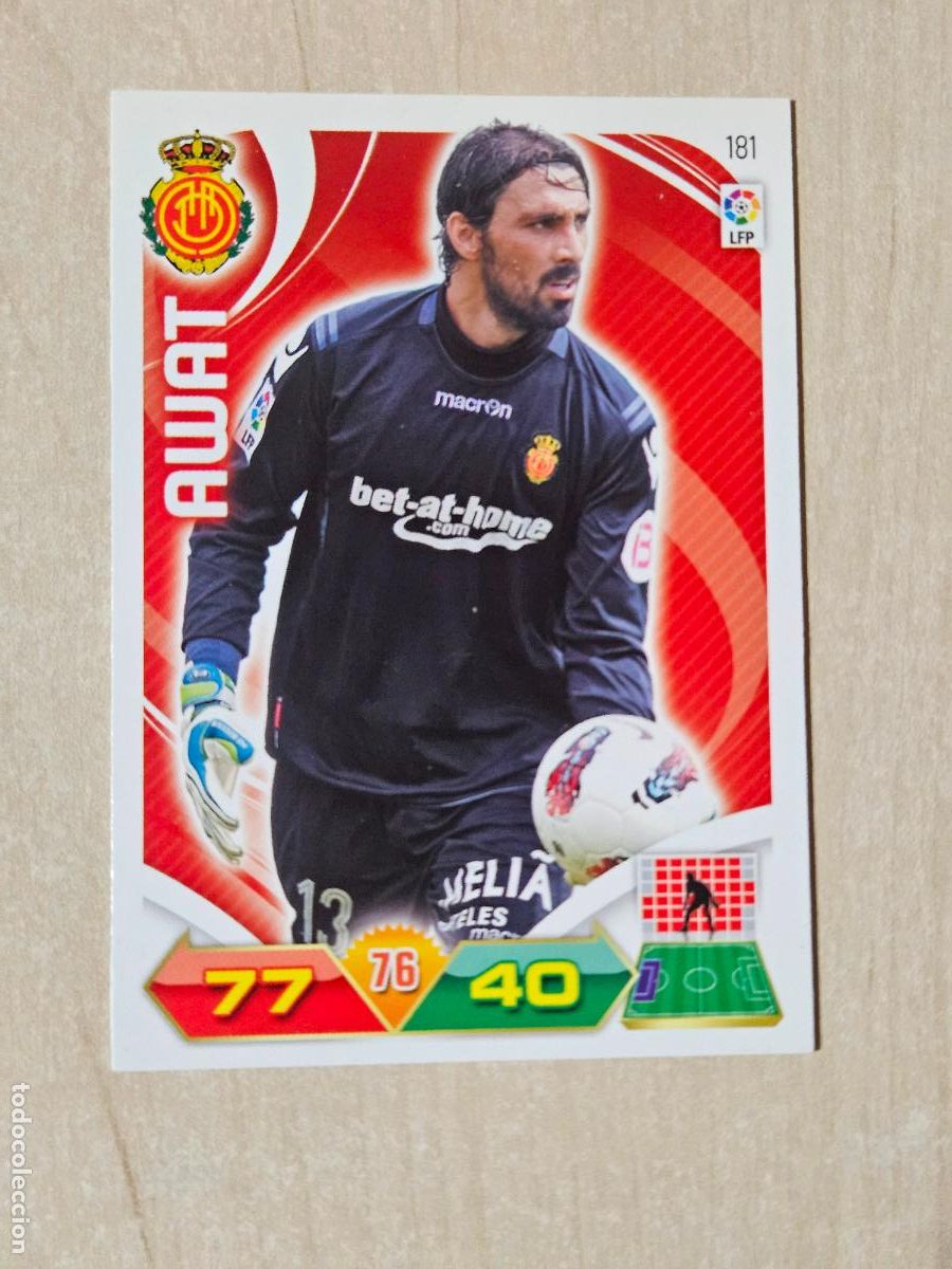 Cromos de f&uacute;tbol: FICHA N&ordm; 181 AWAT - ADRENALYN 11 12 - PANINI 2011 -12 - CROMO - MALLORCA