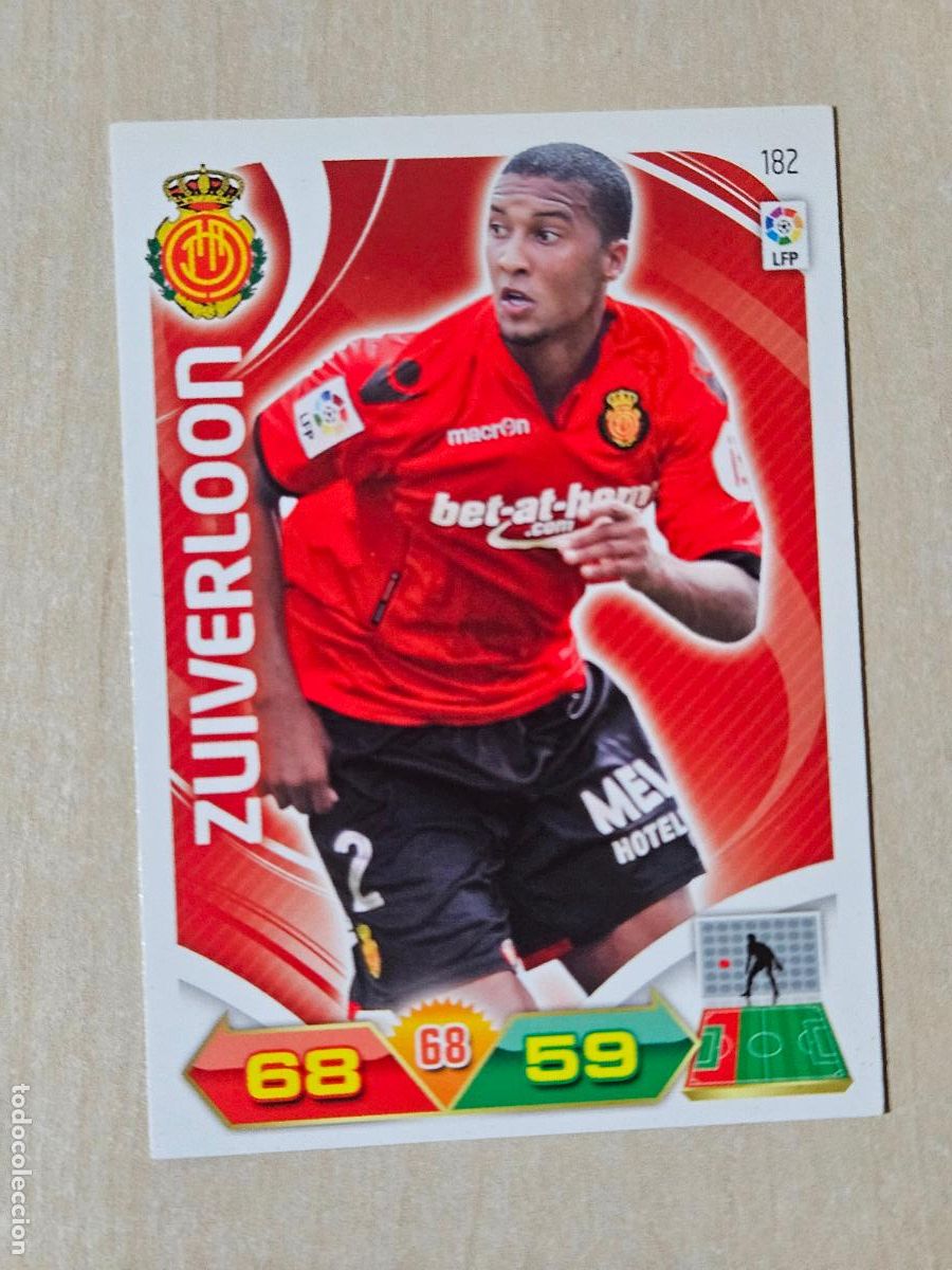 Cromos de f&uacute;tbol: FICHA N&ordm; 182 ZUIVERLOON - ADRENALYN 11 12 - PANINI 2011 -12 - CROMO - MALLORCA