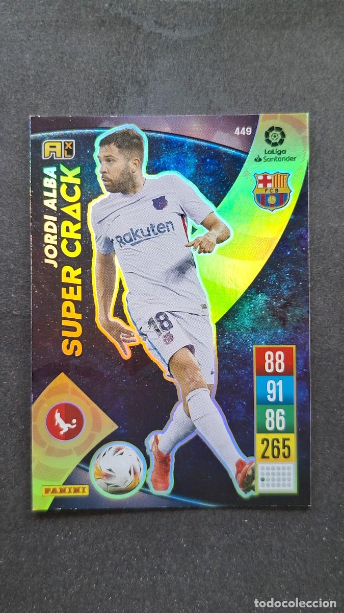 Cromos de f&uacute;tbol: L1 JORDI ALBA F. C. BARCELONA 449 SUPER CRACK PANINI ADRENALYN XL 2021 2022 21 22