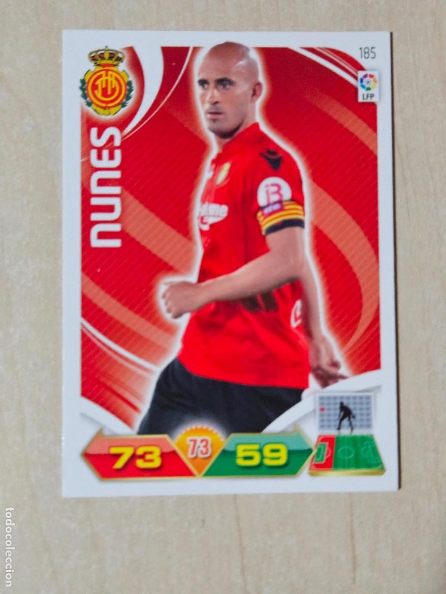 Cromos de f&uacute;tbol: FICHA N&ordm; 185 NUNES - ADRENALYN 11 12 - PANINI 2011 -12 - CROMO - MALLORCA