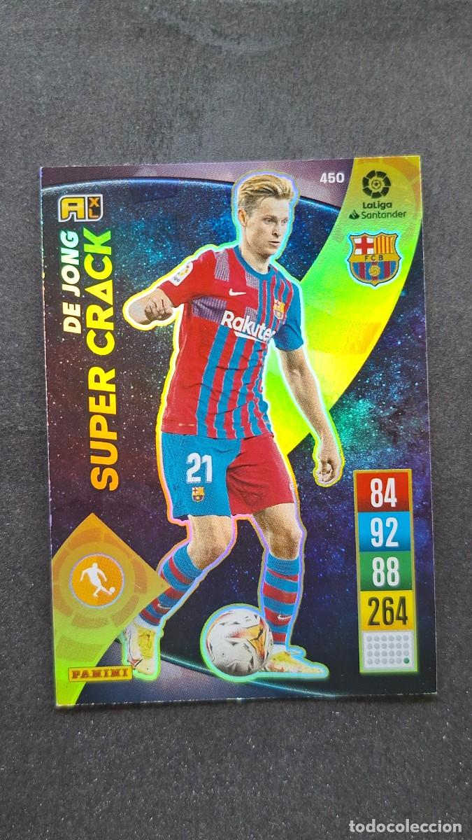 Cromos de f&uacute;tbol: L1 DE JONG F. C. BARCELONA 450 SUPER CRACK PANINI ADRENALYN XL 2021 2022 21 22