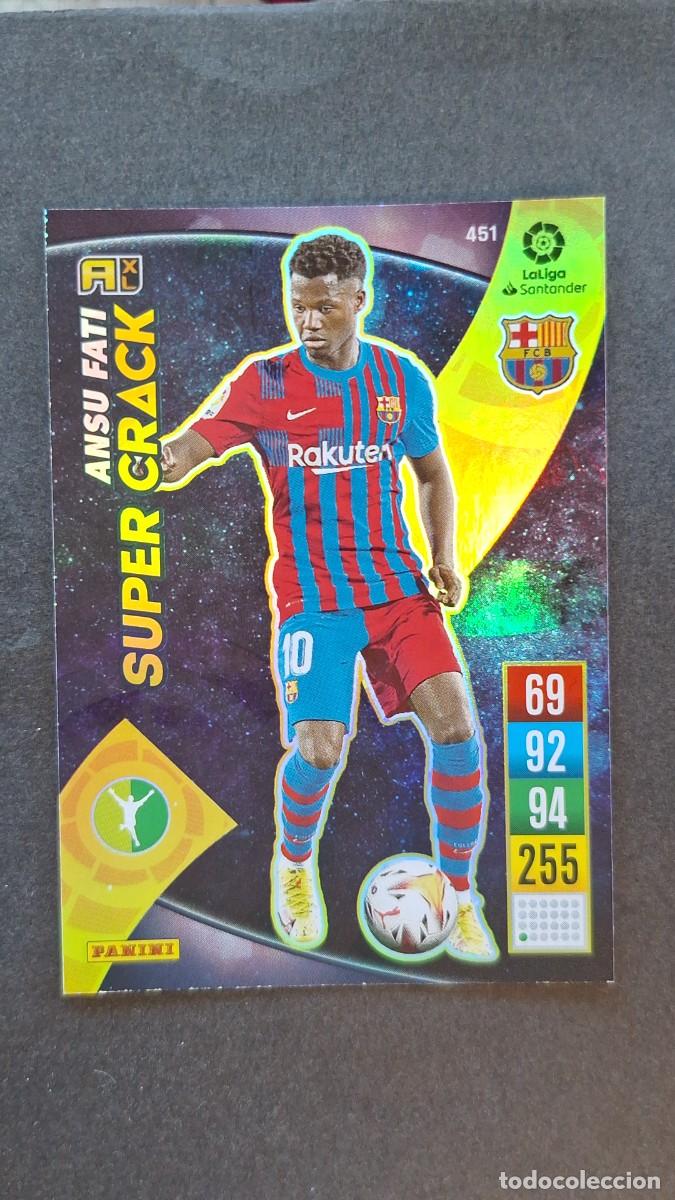 Cromos de f&uacute;tbol: L1 ANSU FATI F. C. BARCELONA 451 SUPER CRACK PANINI ADRENALYN XL 2021 2022 21 22
