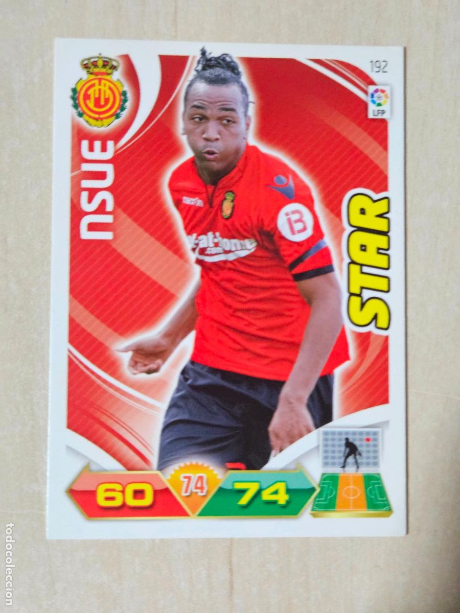 Cromos de f&uacute;tbol: FICHA N&ordm; 192 NSUE - ADRENALYN 11 12 - PANINI 2011 -12 - CROMO - MALLORCA