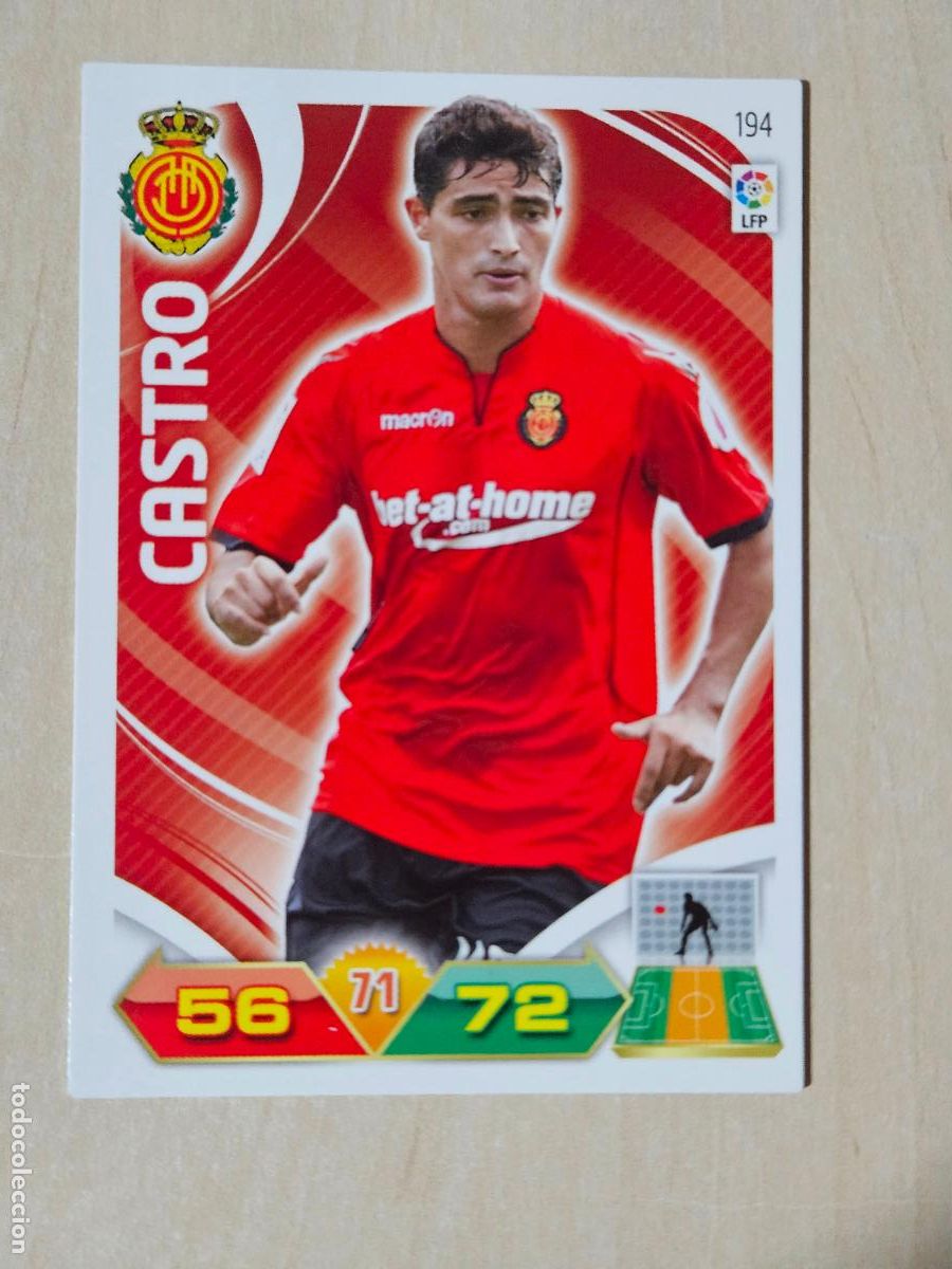 Cromos de f&uacute;tbol: FICHA N&ordm; 194 CASTRO - ADRENALYN 11 12 - PANINI 2011 -12 - CROMO - MALLORCA