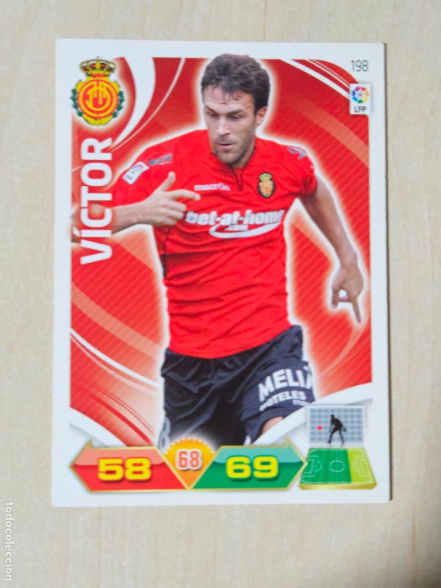 Cromos de f&uacute;tbol: FICHA N&ordm; 198 VICTOR - ADRENALYN 11 12 - PANINI 2011 -12 - CROMO - MALLORCA