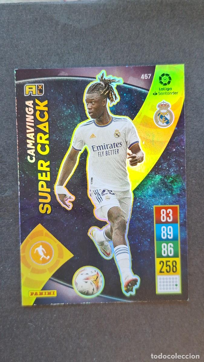Cromos de f&uacute;tbol: L1 CAMAVINGA REAL MADRID 457 SUPER CRACK PANINI ADRENALYN XL 2021 2022 21 22